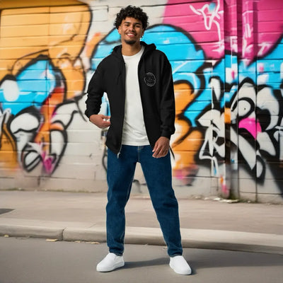 Kapuzenjacke mit „Attentive and Balanced“-Print – Komfort & Style Attentive & Balanced
