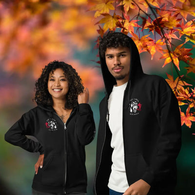 Unisex Heavy-Blend Zip Hoodie Attentive & Balanced