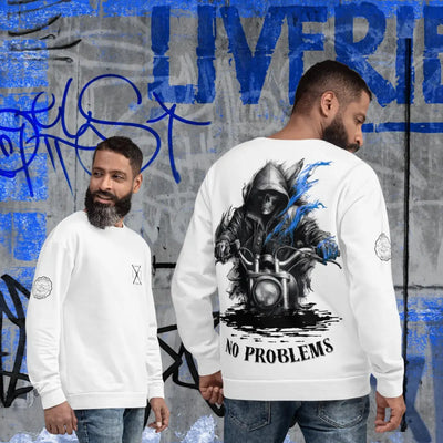 Premium Pullover No Problems Biker Style Attentive & Balanced