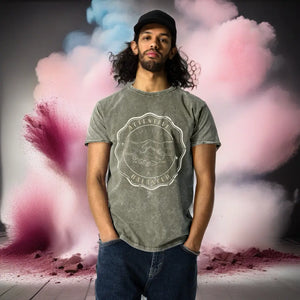 Denim-T-Shirt Attentive & Balanced – Vintage Look Attentive & Balanced